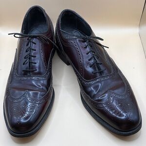 Florsheim Men’s Classic Kenmoor Wingtips Oxford Size 12 Color: Burgundy